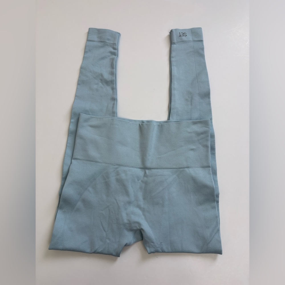 Set Active Light Blue Leggings Size Small